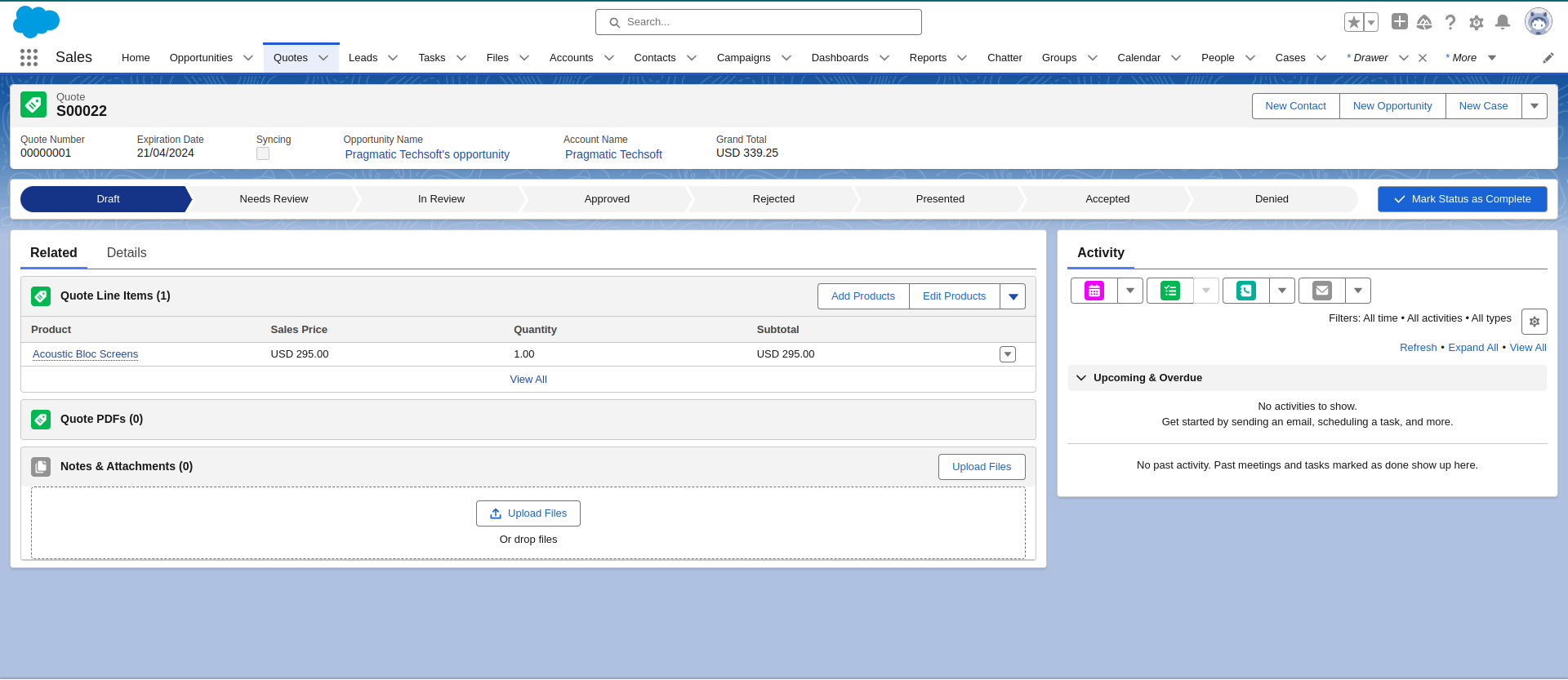 Pragmatic Odoo Salesforce Connector 